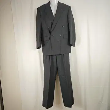 PLAYBOY 그레이 더블 브레스트 수트