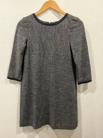 쿠미쿄쿠 KUMIKYOKU 온워드 카시야마 헤링본 무늬 원피스