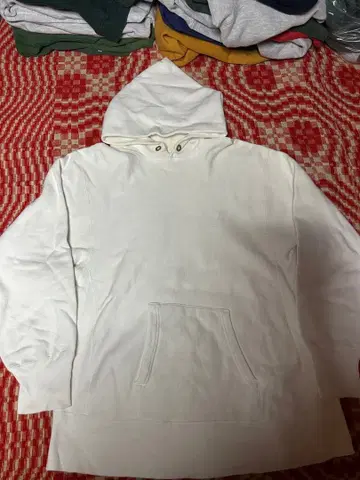 80s 챔피온 리버스 위브 후드티 화이트