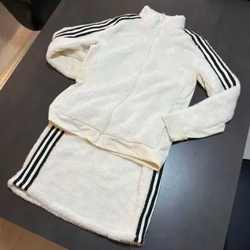 adidas 골프 의류 셋업 플리스 자켓과 스커트 세트