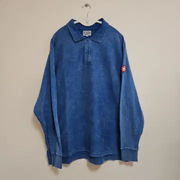 C.E cavempt BLEACHD RIB LONG SLEEVE POLO