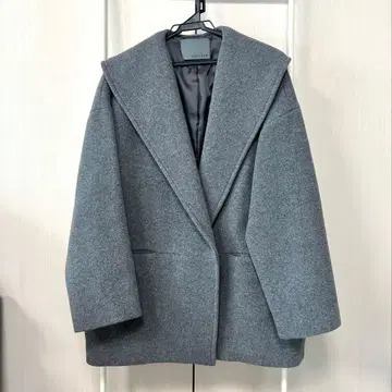 [ 특가 중고품 ] 발수 방수 멜톤 빅 칼라 코트