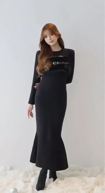 Randy Fluffy mermaid ensemble dress