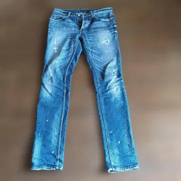 Lounge Lizard 데미지 블루 데님 팬츠