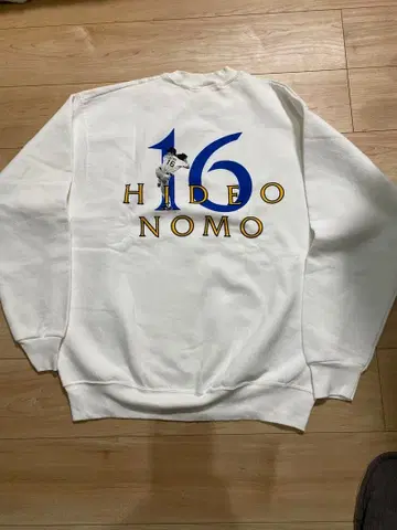 노모 히데오 다저스 맨투맨 화이트 속기모