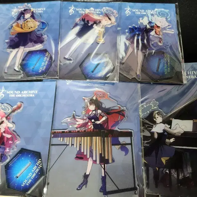블루아카이브 사운드 아카이브 오케스트라 아크릴 스탠드 전종