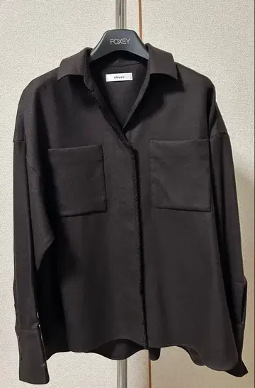 [ 새상품급 ] ebure 에부르 블라우스 프린지 울 브라운