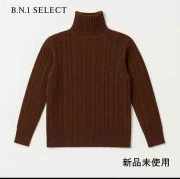 B.N.1 SELECT 터틀넥 니트 브라운 미사용 새상품 따뜻한 니트