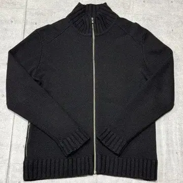 캘빈클라인 집업 니트 스웨터 블랙