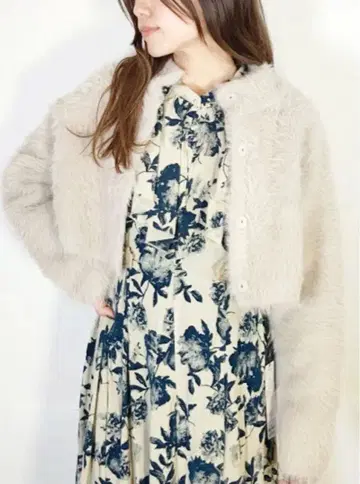 cocodeal 가디건 페더 베이지