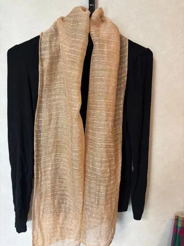 허브 염색 사쿠라 낙엽 염색 스톨 / SILK100%