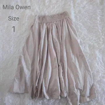 Mila Owen 개더 스커트 1 아이보리