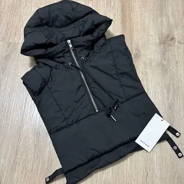 파시오네 블랙 후드 다운 38