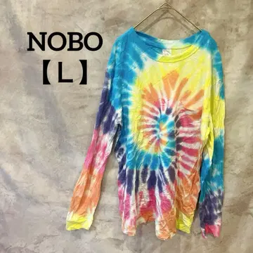 새상품급 타이다이 염색 NOBO [ L ] 컬러풀 긴팔 티셔츠