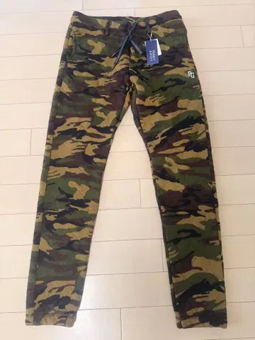 PG 카모플라쥬 슬림핏 팬츠 코튼 혼방