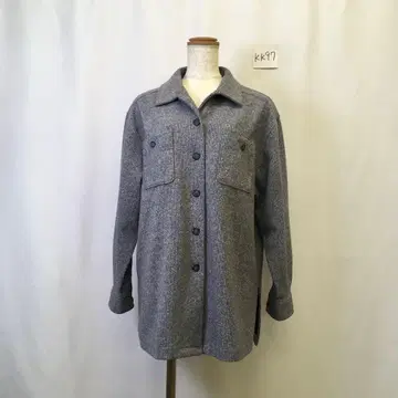 kk97 [ M ] 꽃의 채색 워크 테이스트 헤링본 셔츠 자켓