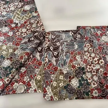 코몬 기모노 꽃무늬 기하학 패턴