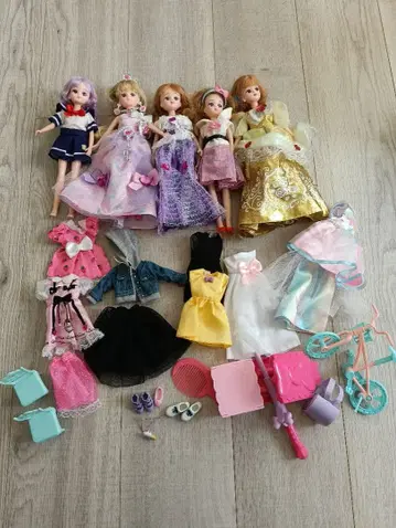 리카짱 인형 5체 의상 잡화 세트