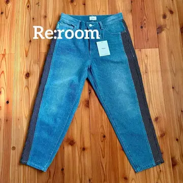 Re:room 사이드 패널 데님 청바지