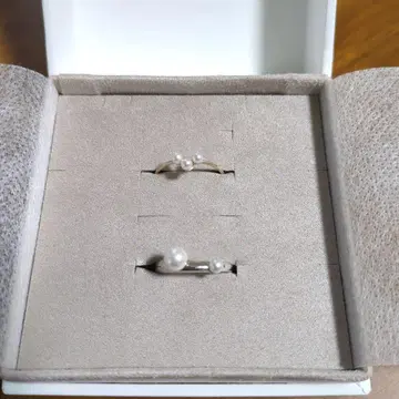 ete 펄 반지 2개 세트