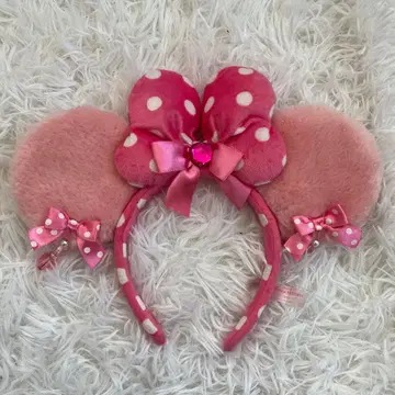 디즈니 귀 모양 헤어밴드 핑크