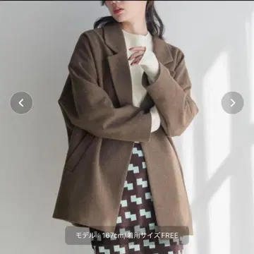 LOWRYSFARM W 페이스 릴 자켓 브라운