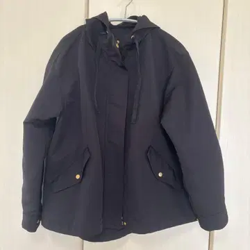 GU 블랙 후드 부착 점퍼 Msize