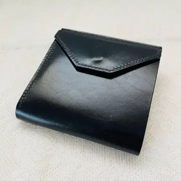 블랙 접이식 지갑 스냅 버튼 포함