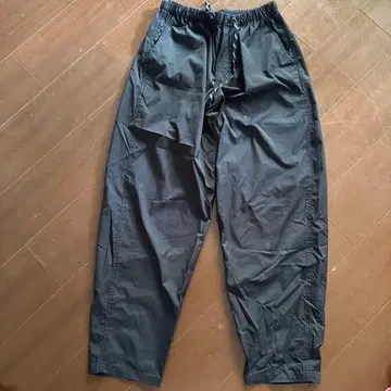 Wildthings 블랙 와이드 팬츠 허리밴딩