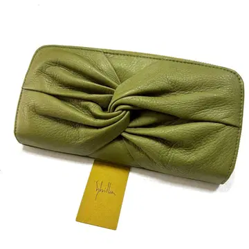 새상품 시빌라 장지갑 라운드 지퍼 리본 모티브 코르티나