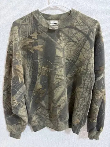 Jerzees 아웃도어 카모플라쥬 맨투맨 M