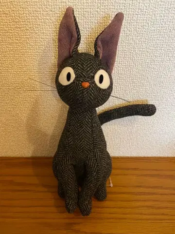 [레어] 마녀 배달부 키키 지지 트위드 원단 봉제 인형