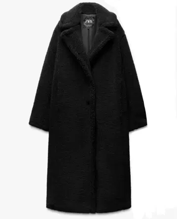 새상품급*ZARA 테디베어 코트 블랙