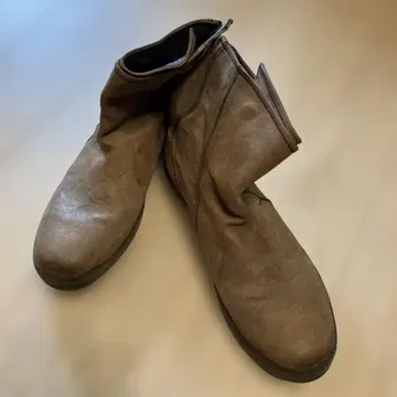 남성용 PrimaBasse 브라운 가죽 숏부츠