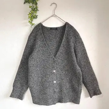 UNITED ARROWS 고급 울 캐시미어 MIX 니트 가디건