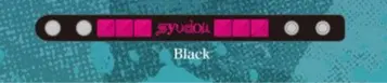 syudou 격애 로고 스터드 러버 팔찌 BLACK