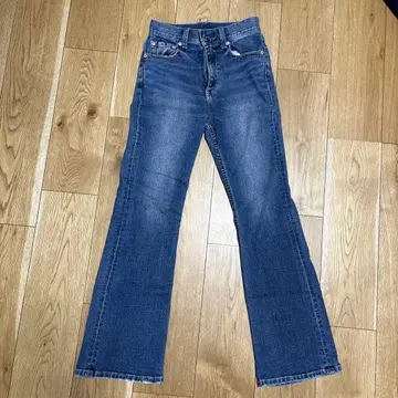 RODEO CROWNS/다크 블루 부츠 플레어 데님