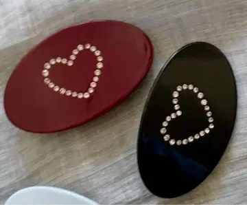 POTETE 하트 머리핀 헤어핀 스톤 장식 헤어핀 세트