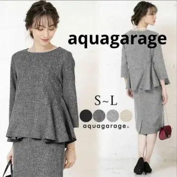 aquagarage 페플럼 셋업 M 그레이