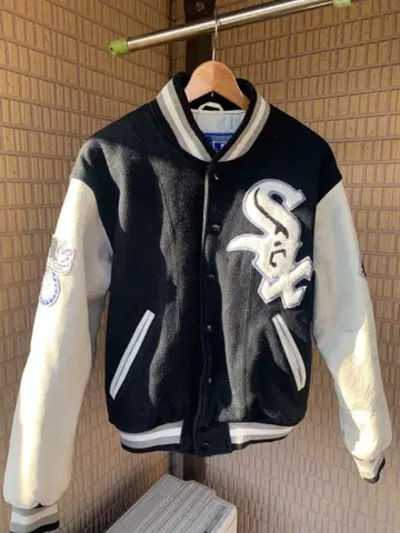 MLB 화이트삭스 바시티 자켓 천연 가죽
