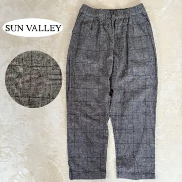 새상품급 SUN VALLEY 코튼 린넨 이지 코쿤 팬츠 두꺼운 원단