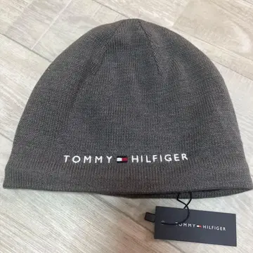 TOMMY HILFIGER 그레이 니트 모자