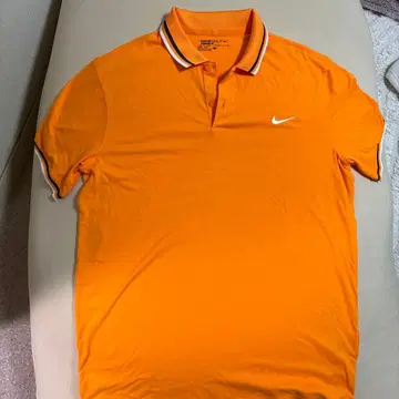 나이키 드라이핏 오렌지 피케 셔츠