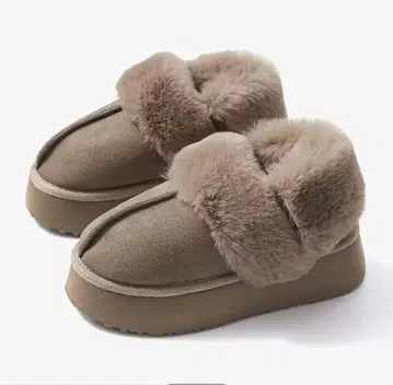 새상품 2way 통굽 퍼 어그 부츠