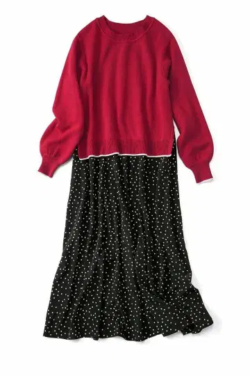 리브인컴포트 도킹 도트 원피스