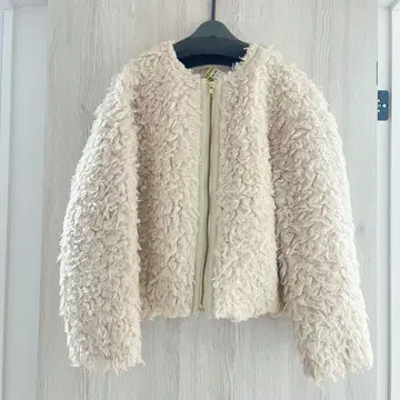 스트로베리 필드 복슬복슬 푸들 퍼 블루종 자켓