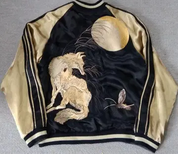 화려악단 스크립트 리버서블 스카잔 월견여우 패턴 레이온제 sizeL