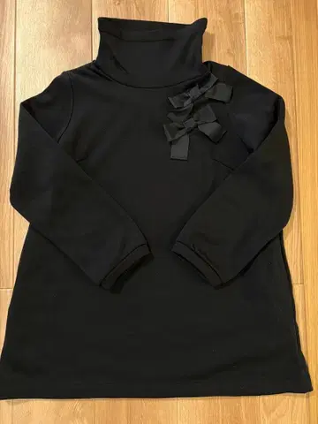 &LOVE 어른 페미닌 리본 하이넥 튜닉 LL