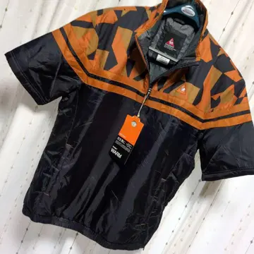 le coq sportif 하프 지퍼 반팔 블루종