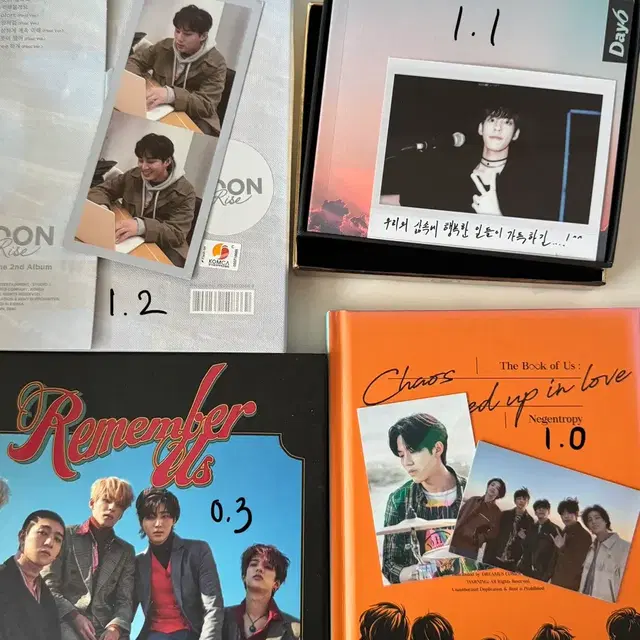 데이식스 앨범 선라이즈 문라이즈 네겐트로피 리멤버어스 행날